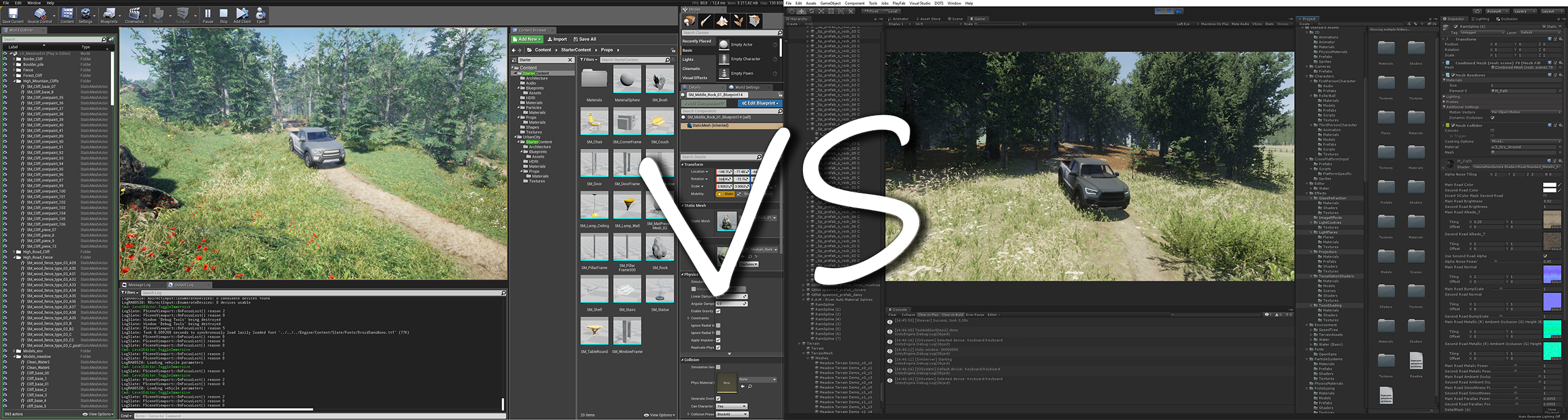 unreal engine vs unity